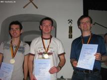 Deutsche Meisterschaft S6A-Siegerehrung: Manu (Silber) - Jonas (Gold) - Ingo (Bronze)