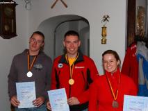 Siegerehrung S6A: Henning Lohse (silber) - Jonas Büchl (gold) - Stephanie Uhlig (bronze)