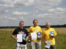 Die Gewinner der Klasse S9A - Rotor<br>Henning Lohse (Silber) - Michael Helmert (Gold) - Harrald Mähl (Bronze)