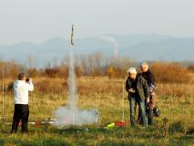 Hallengleiterfliegen und Showraketenwettbewerb in Krupka, 08.11.2014