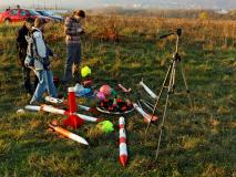 Hallengleiterfliegen und Showraketenwettbewerb in Krupka, 08.11.2014