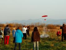 Hallengleiterfliegen und Showraketenwettbewerb in Krupka, 08.11.2014